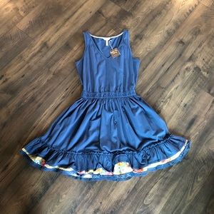 Matilda Jane navy blue dress size L